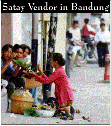 Satay vendor in Bandung