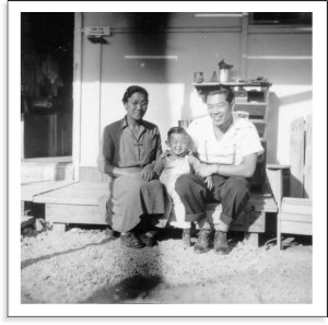 Jimmy with his mother and nephew, Roger Ito